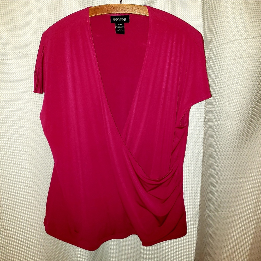 Lane Bryant Faux Wrap Blouse